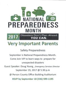 Cover photo for Safety Preparedness