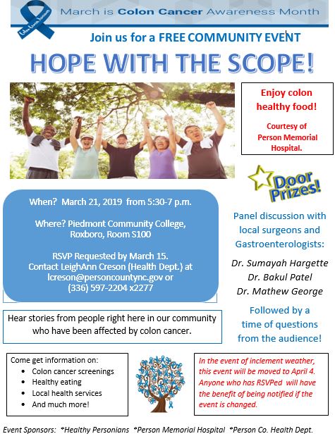Hope With the Scope flyer