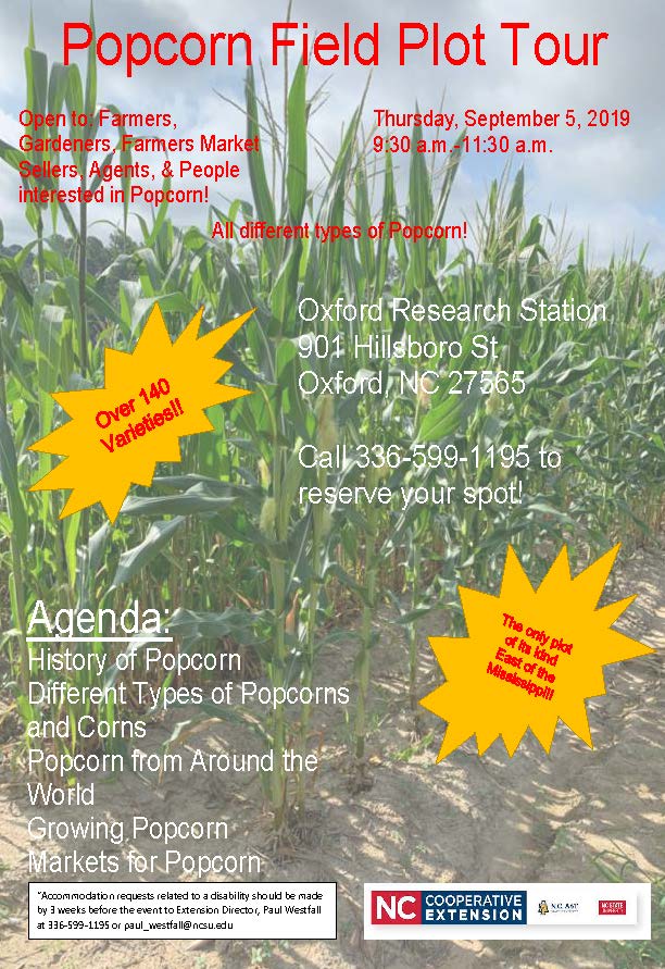 popcorn field plot tour flyer