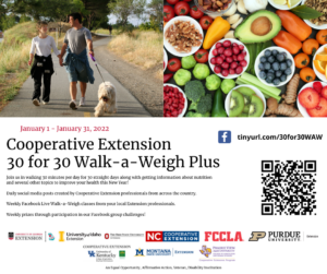 Cover photo for 30 for 30 Walk-a-Weigh Plus Challenge