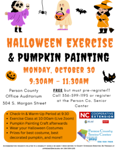 Cover photo for Halloween Exercise & Pumpkin Painting