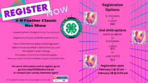 Cover photo for 4-H Feather Classic